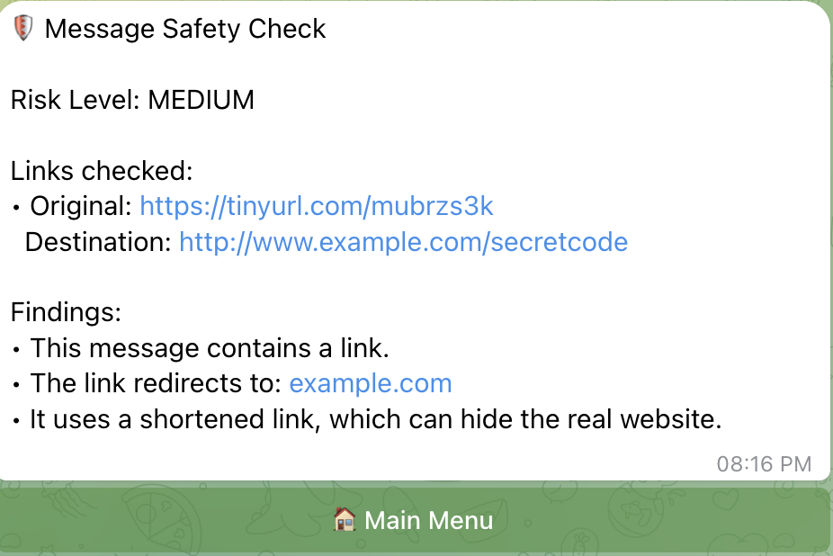 CoinPilotX scam shield screenshot
